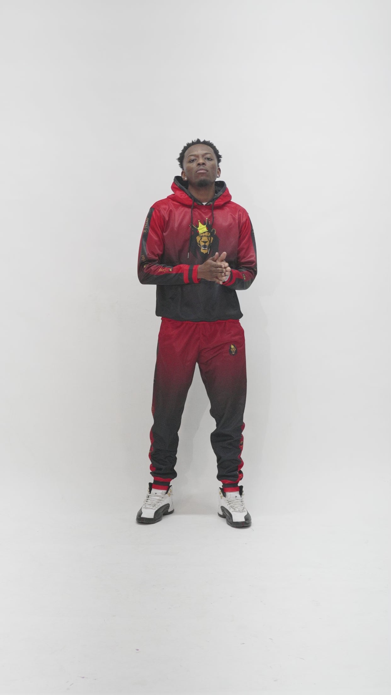 Mperial Fade Sweatsuit (red/blk)