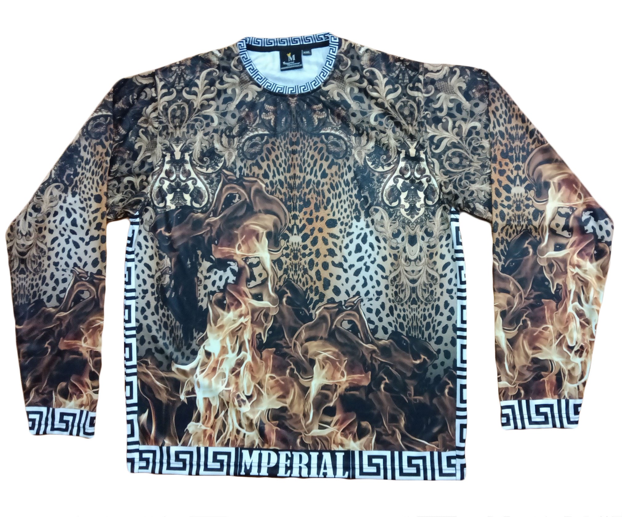 Leopard on Fire Full Sleeve Shirt