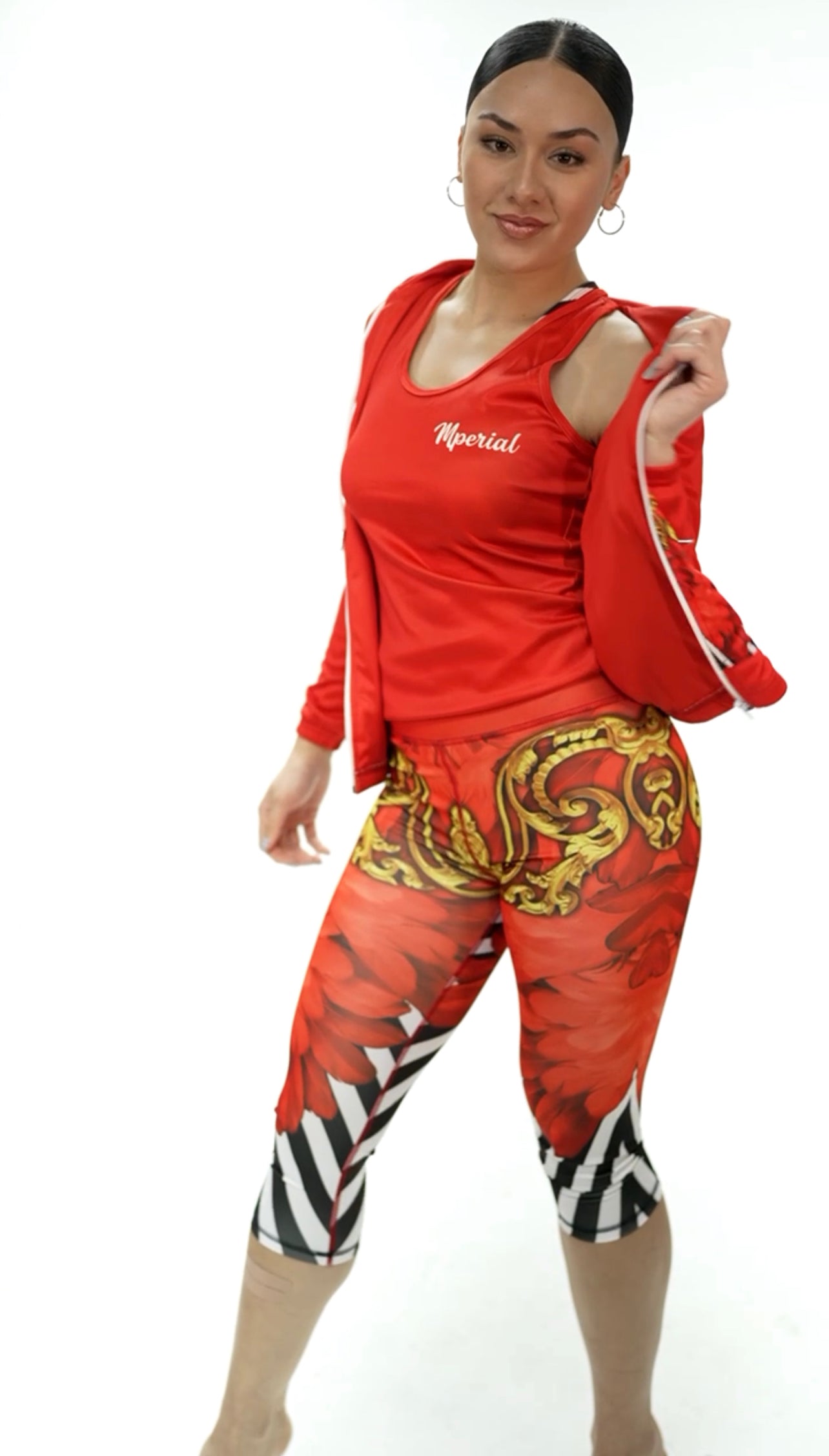 Royal Feather Leggings