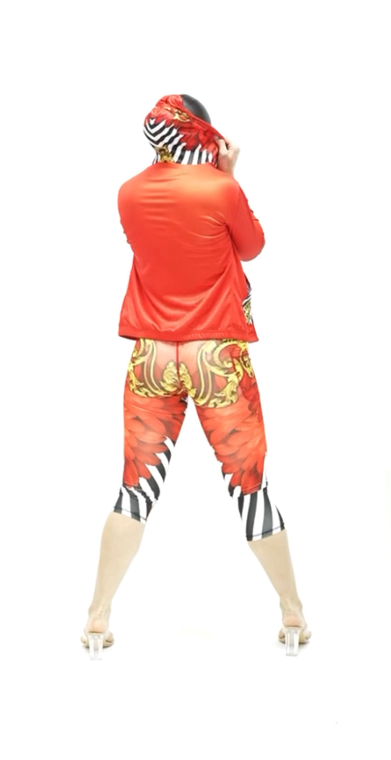 Royal Feather Leggings