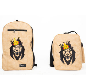 Mperial Off White Leather Backpack & Duffle Bag (Carry-on size)