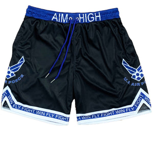 U.S. Air Force AIM HIGH Shorts (blk-ryl)