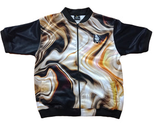 Abstract Short Sleeve Jacket