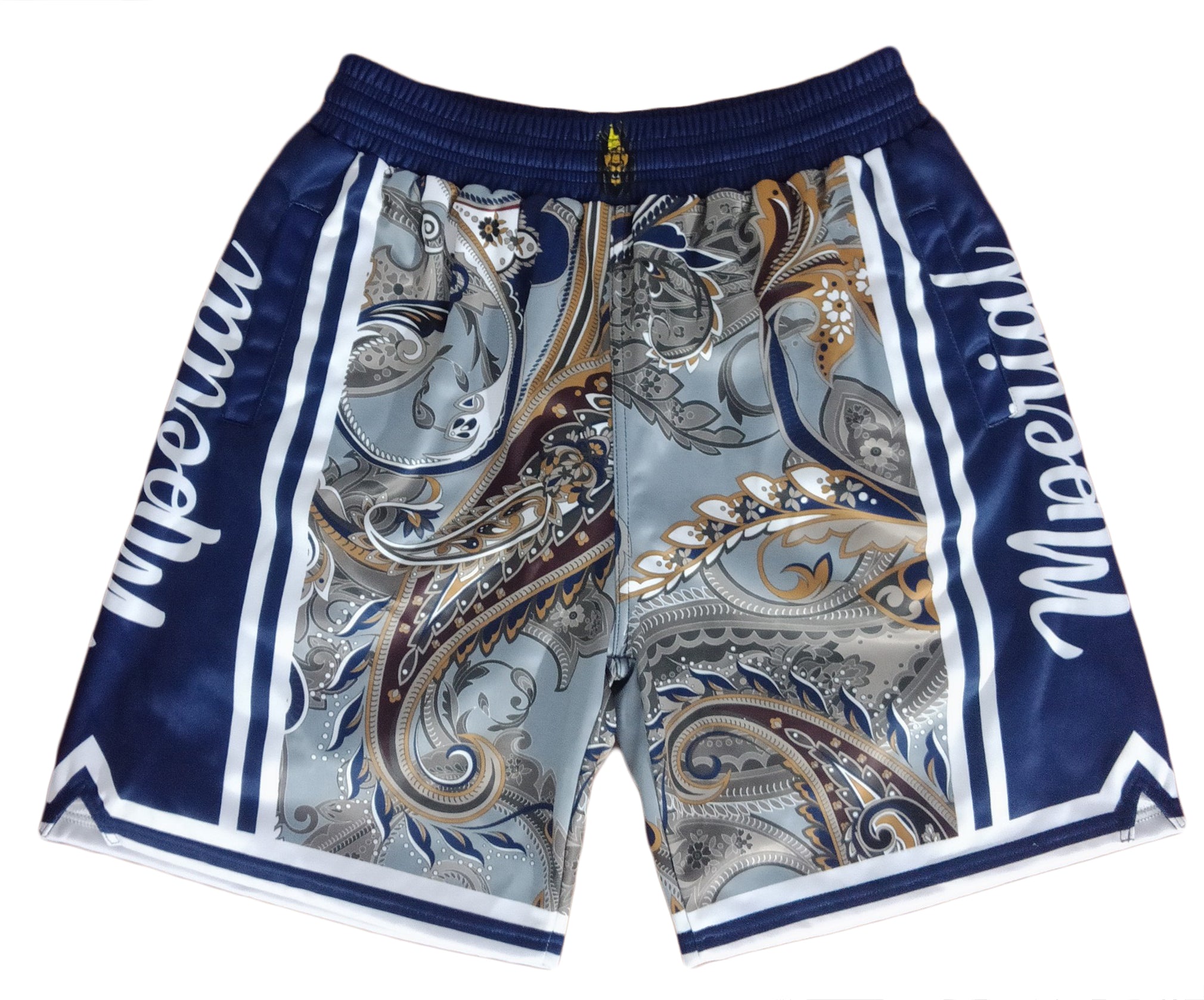 High Class Blue Paisley Shorts