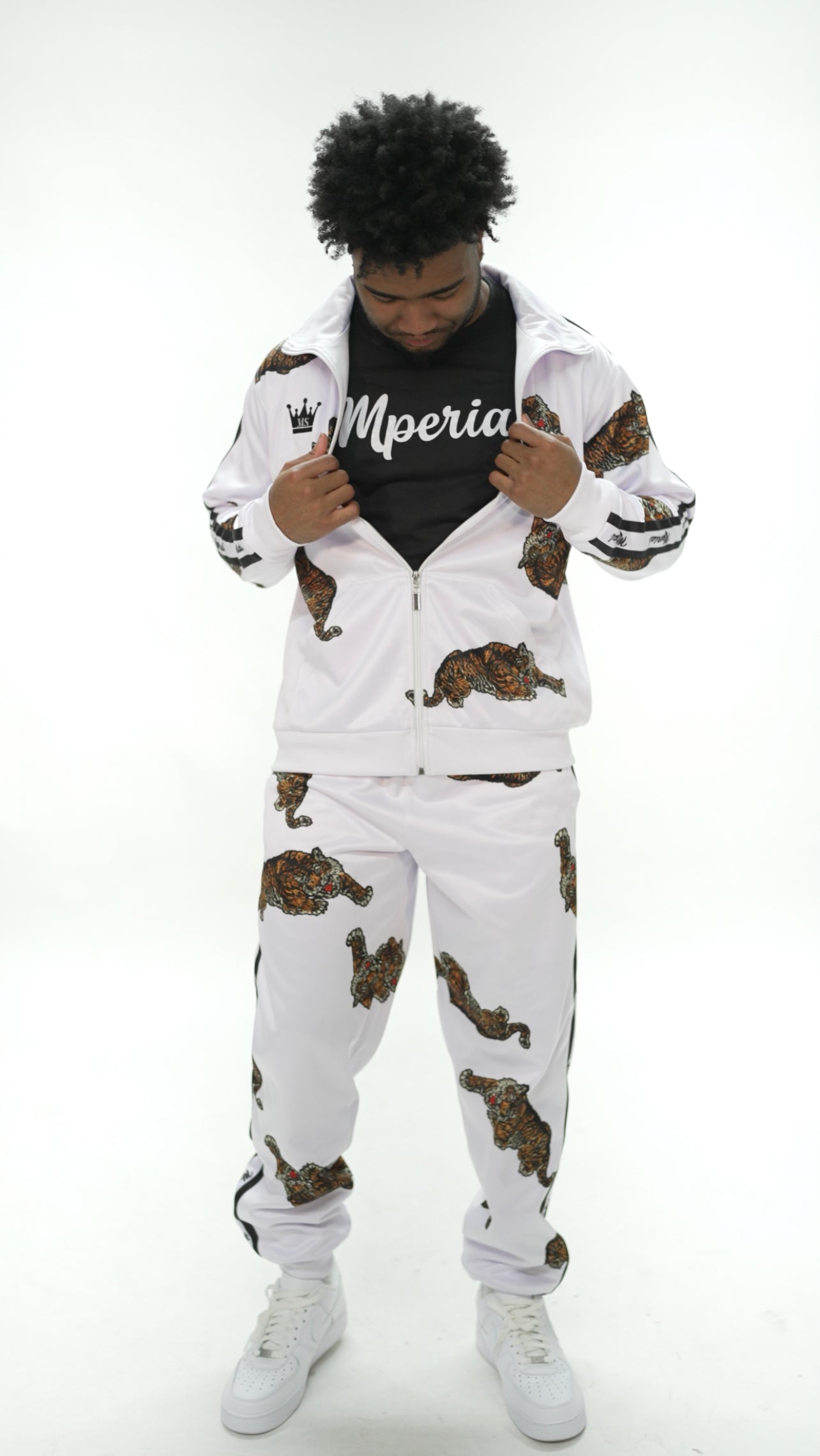 Mperial Tiger Tracksuit (wht)