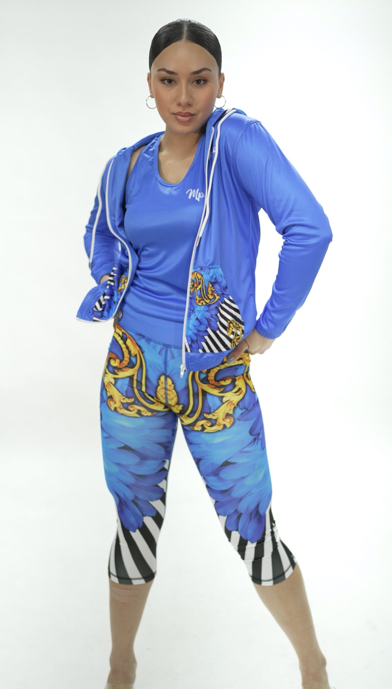 Royal Feather Leggings