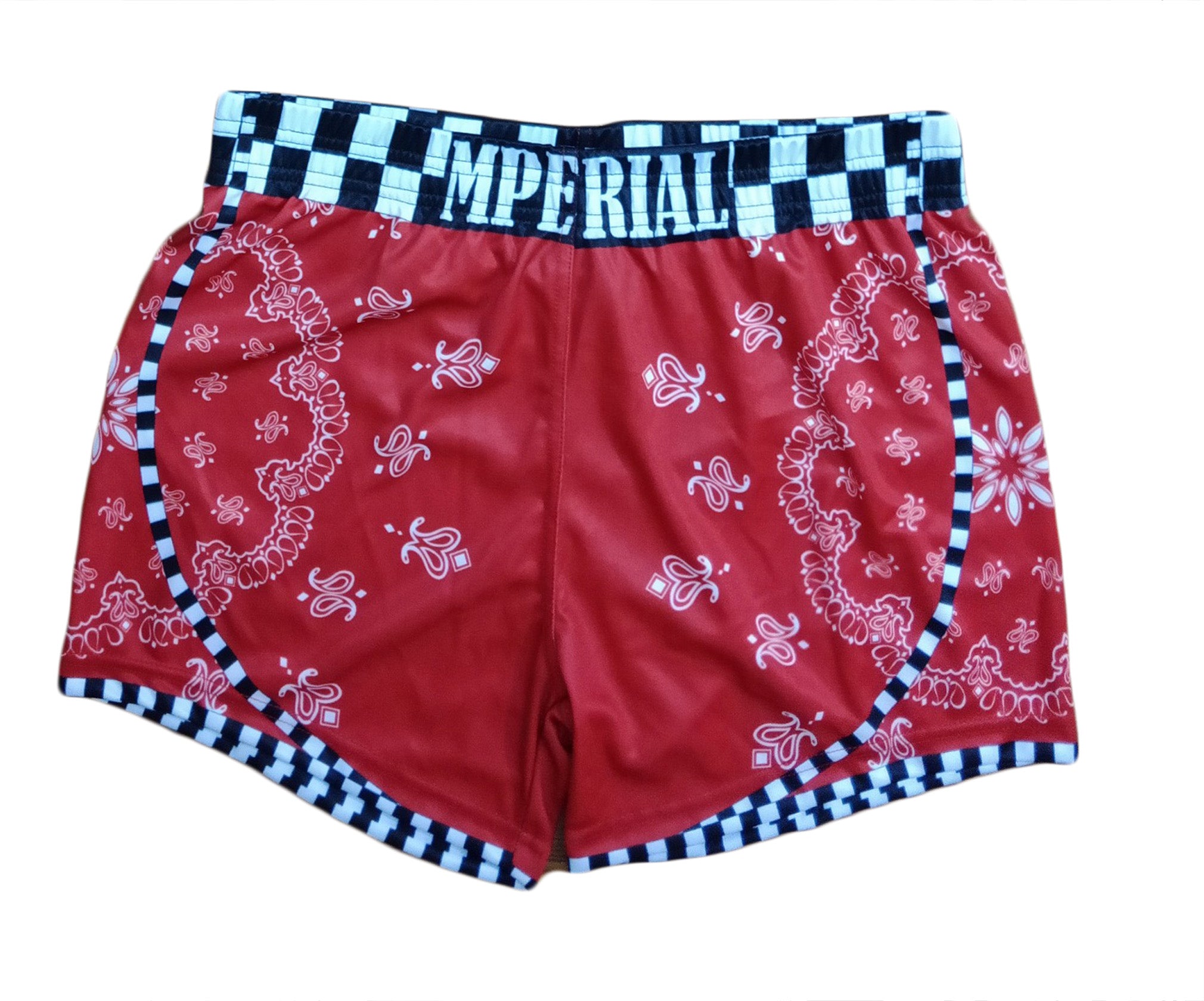 Mperial Bandana Ladies Shorts (red)