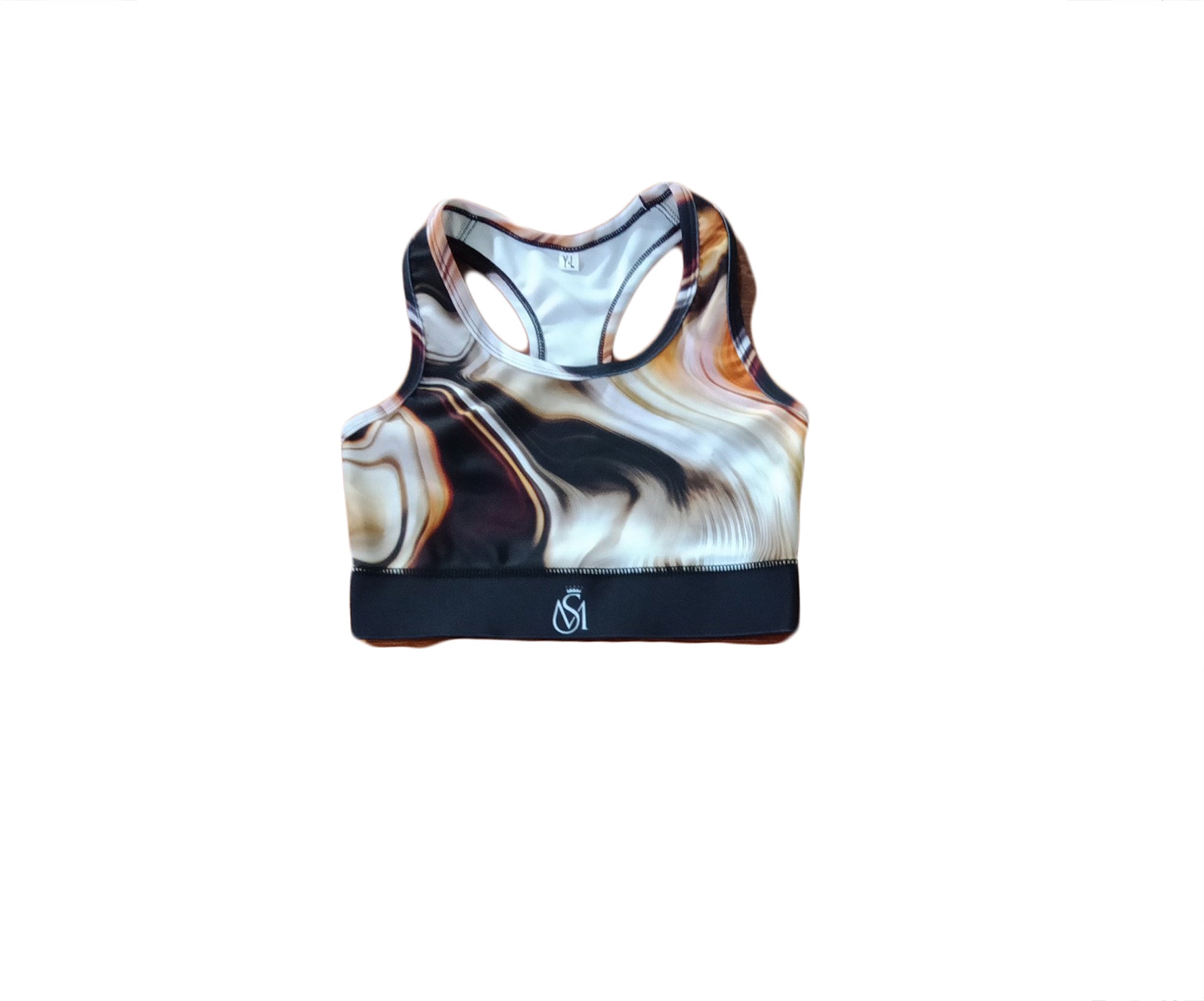 Brown Abstract Leggings