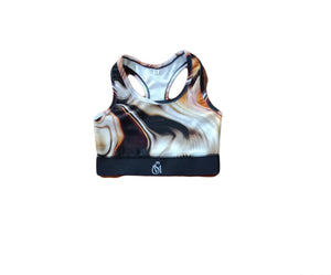 Brown Abstract Leggings