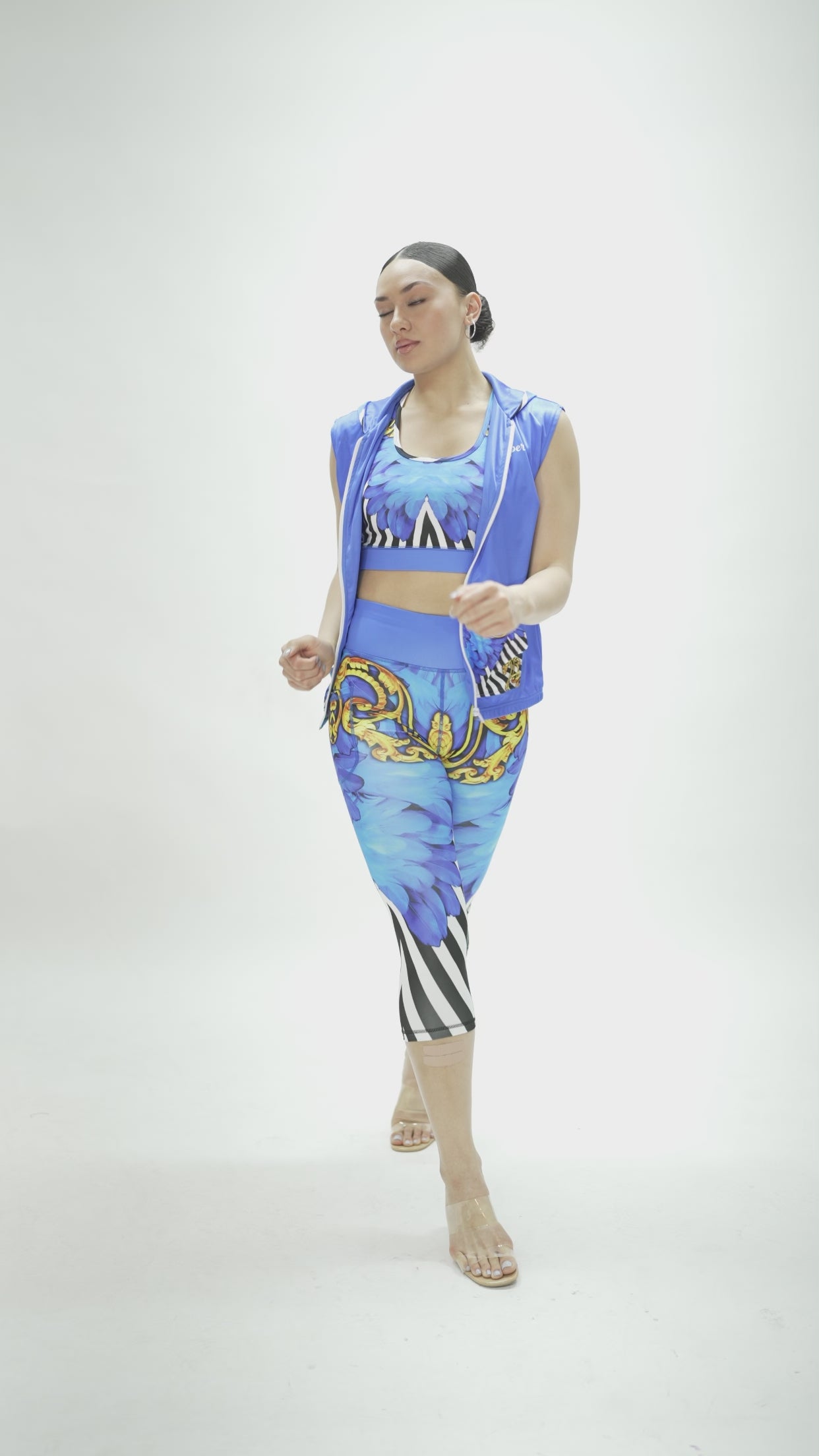 Royal Feather Leggings