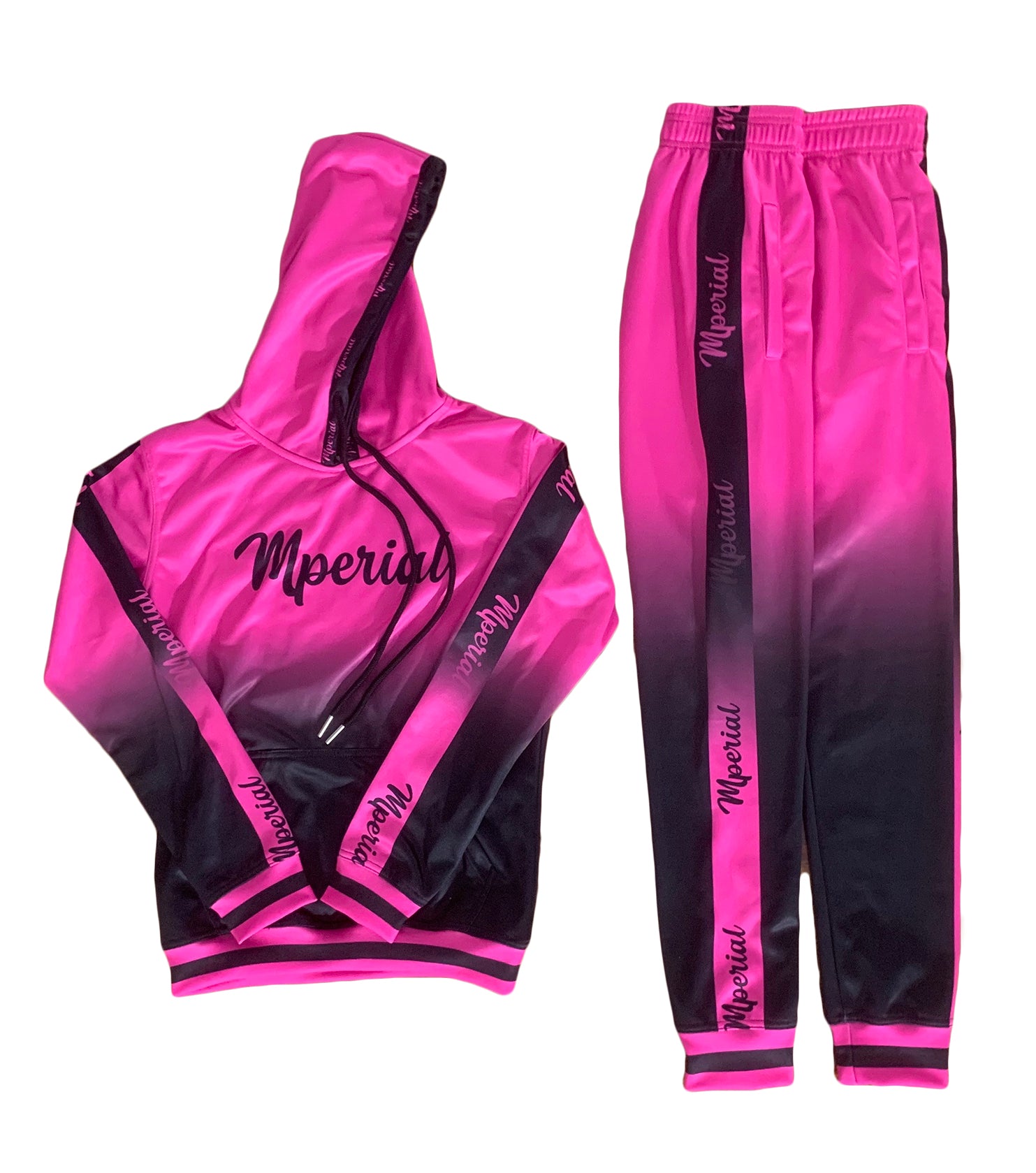 Women's Tracksuit/Sweatsuit (fuchsia/blk)