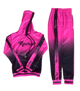 Women's Tracksuit/Sweatsuit (fuchsia/blk)