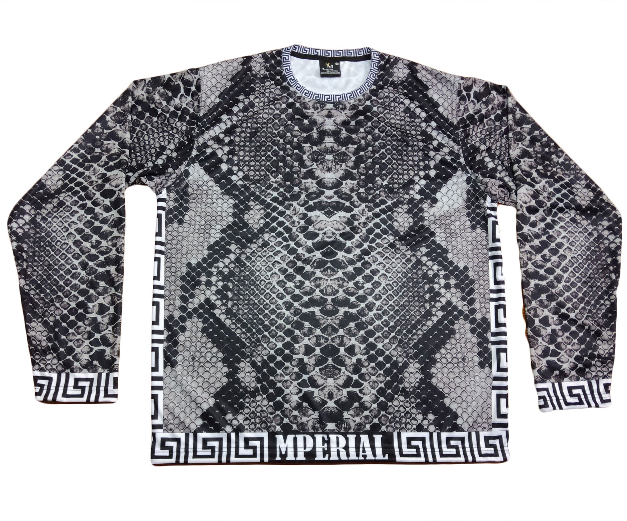 Grey Snakeskin Full Sleeve Shirt