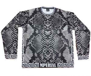 Grey Snakeskin Full Sleeve Shirt