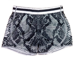 Grey Snakeskin Women s Shorts
