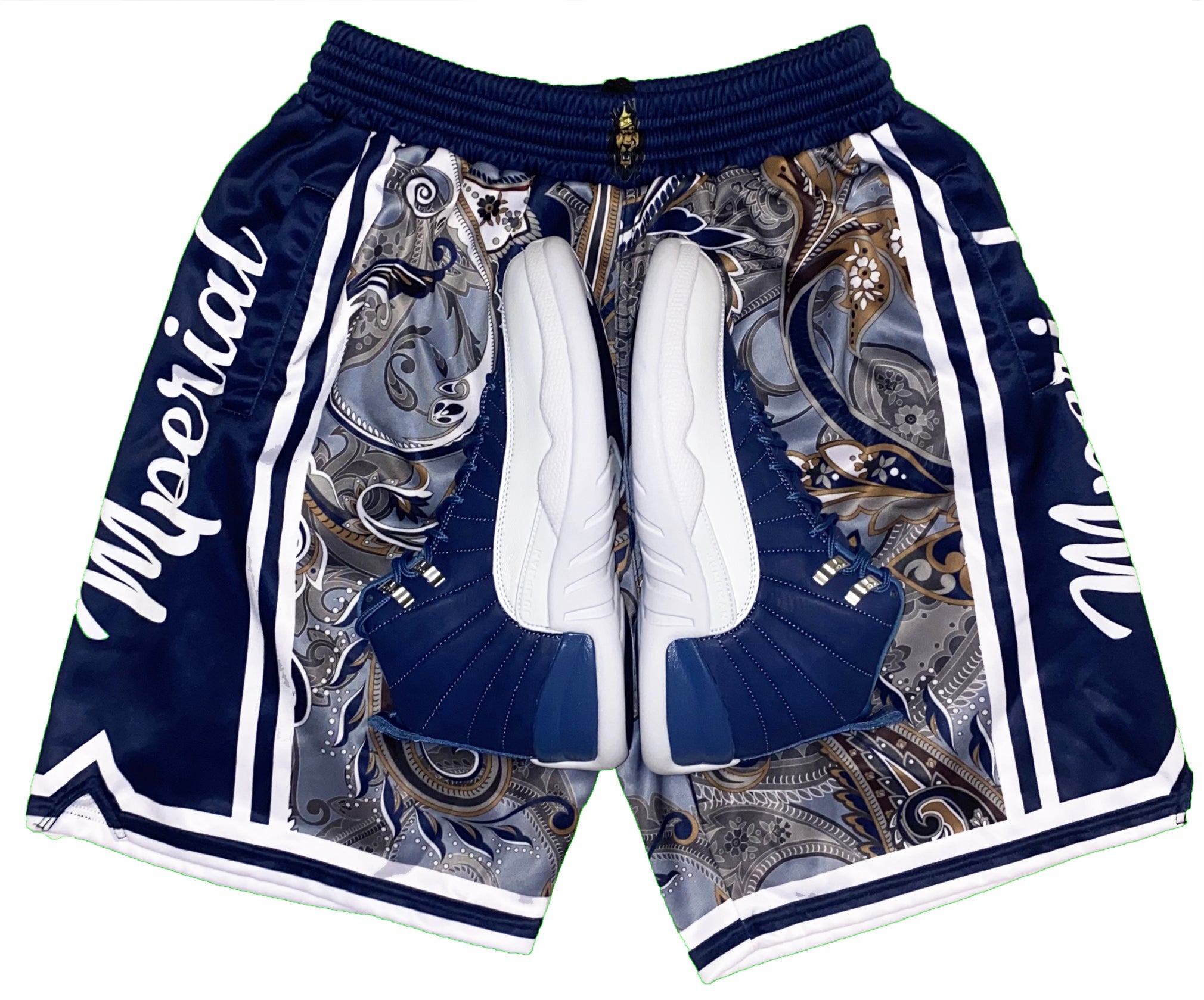 High Class Blue Paisley Shorts