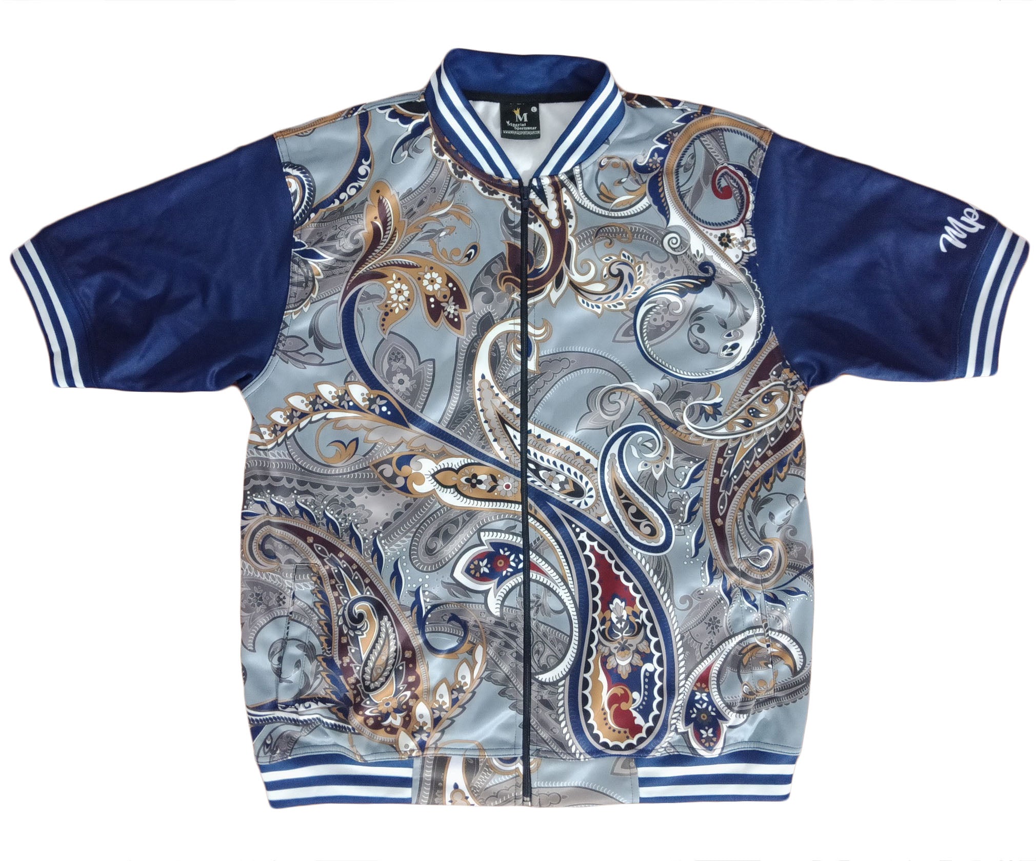 High Class Collection Paisley (navy) Short Sleeve Jacket