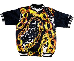 High Class Collection White Leopard Short Sleeve Jacket