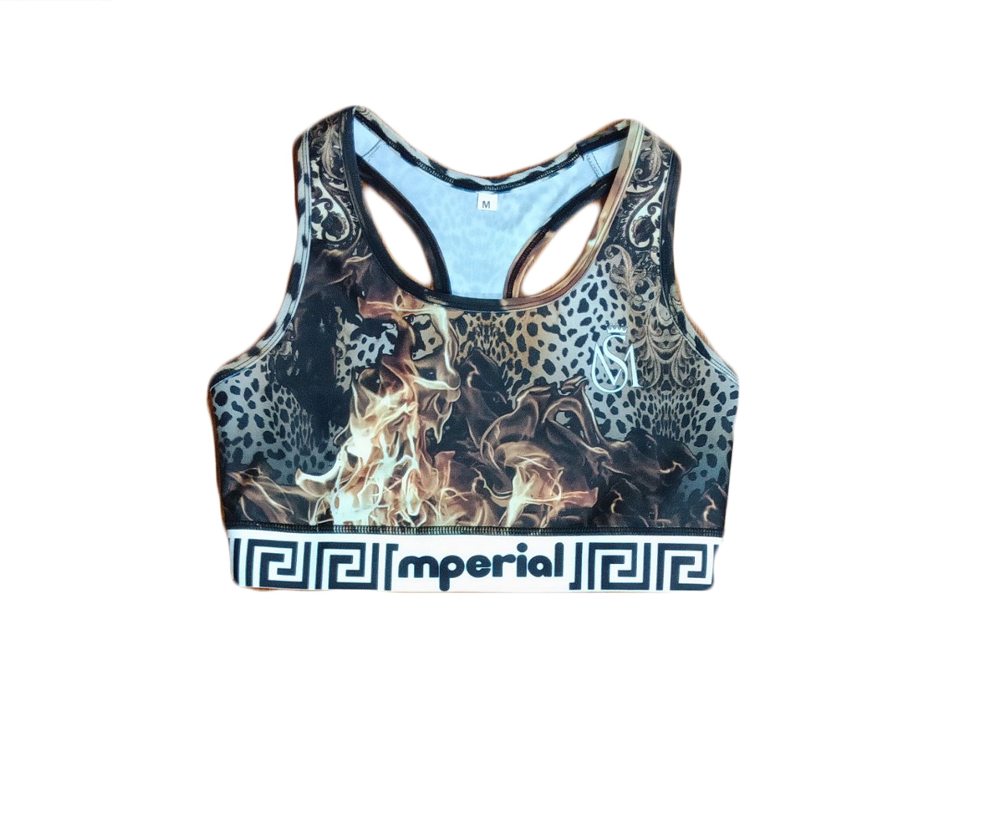 Leopard on Fire Leggings (full length)
