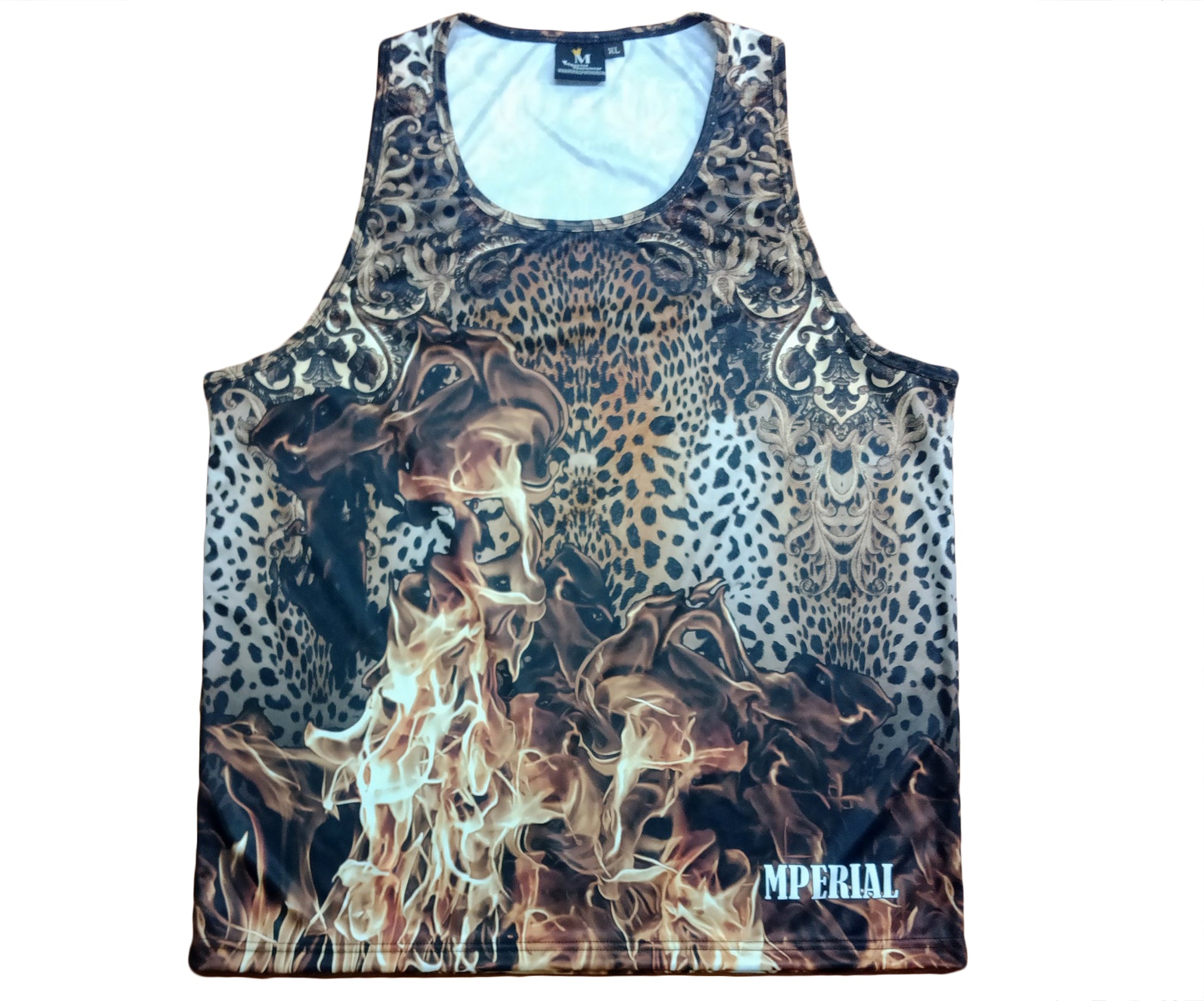 Leopard on Fire Tank Top