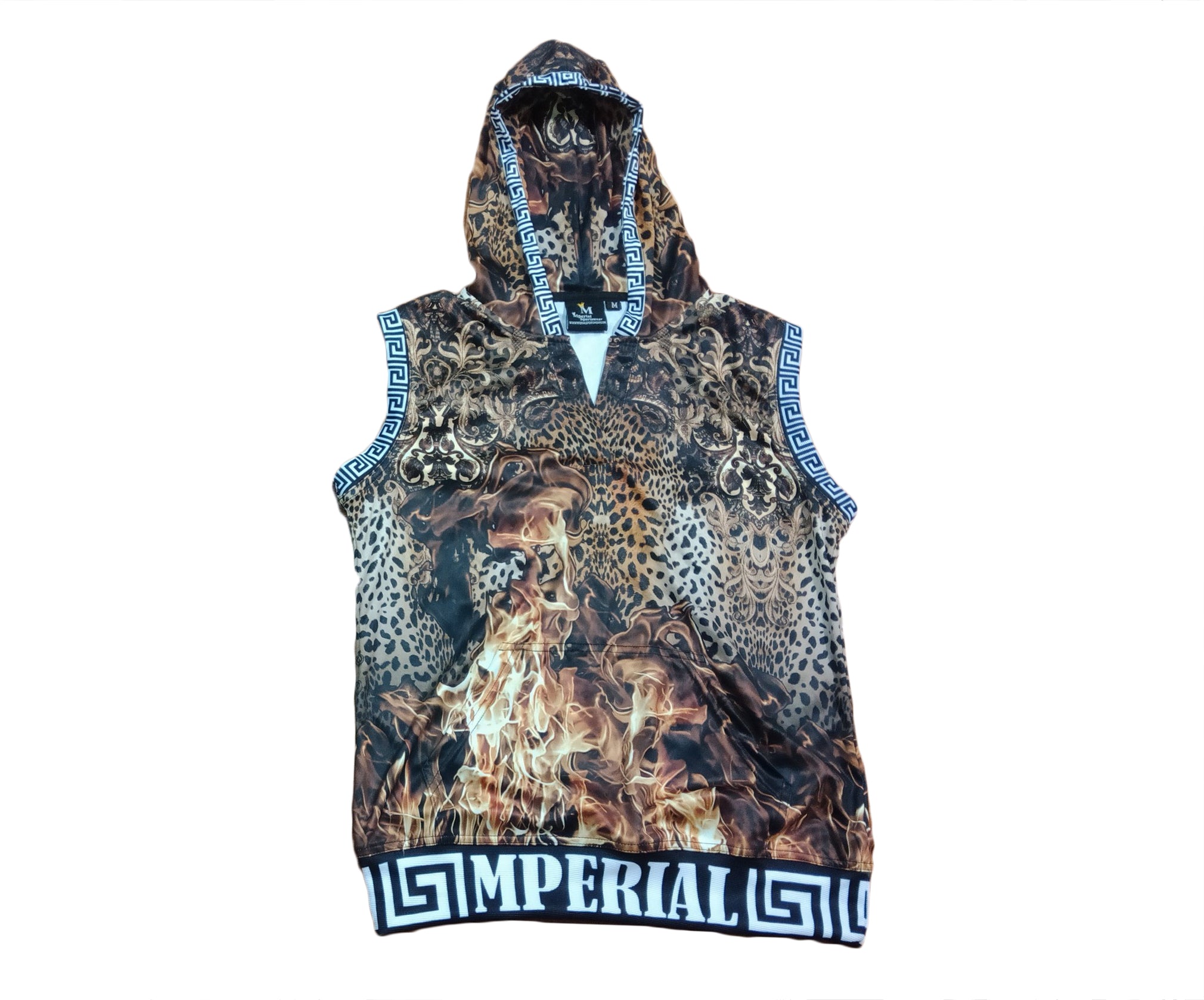 Sleeveless pullover hoodie women's top