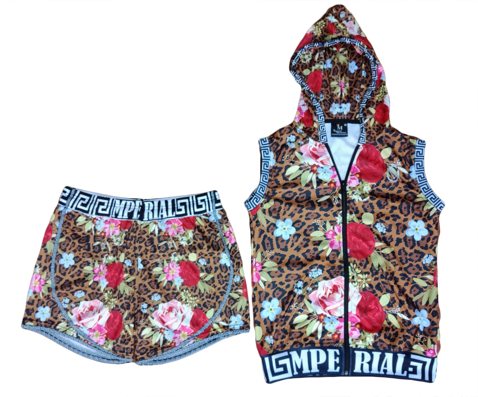 Leorose Sleeveless Zip Up Hoodie