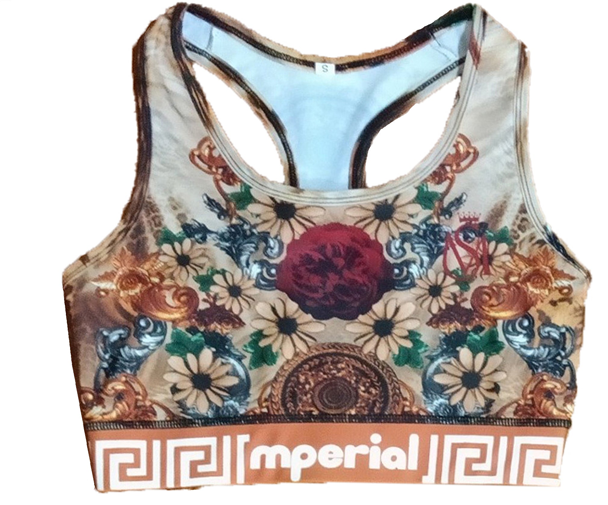 Gold Medallions Sports Bra
