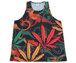 Rasta Weed Tank Top