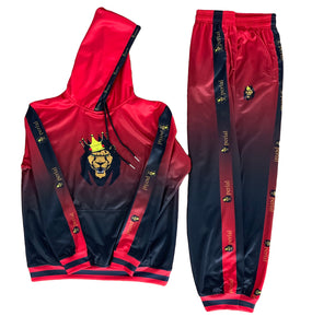 Mperial Fade Sweatsuit (red/blk)