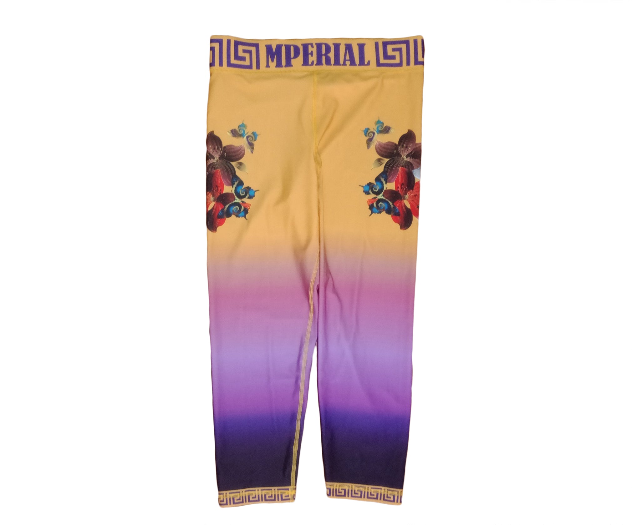 Silk Butterfly Capri Leggings