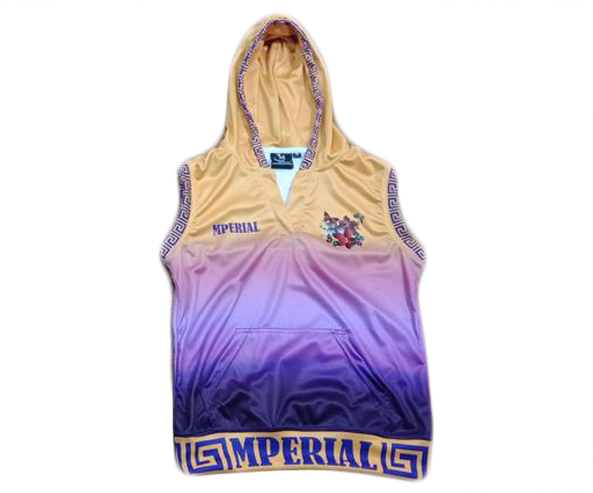 Women's Silk Butterfly Sleeveless V-neck Hoodie