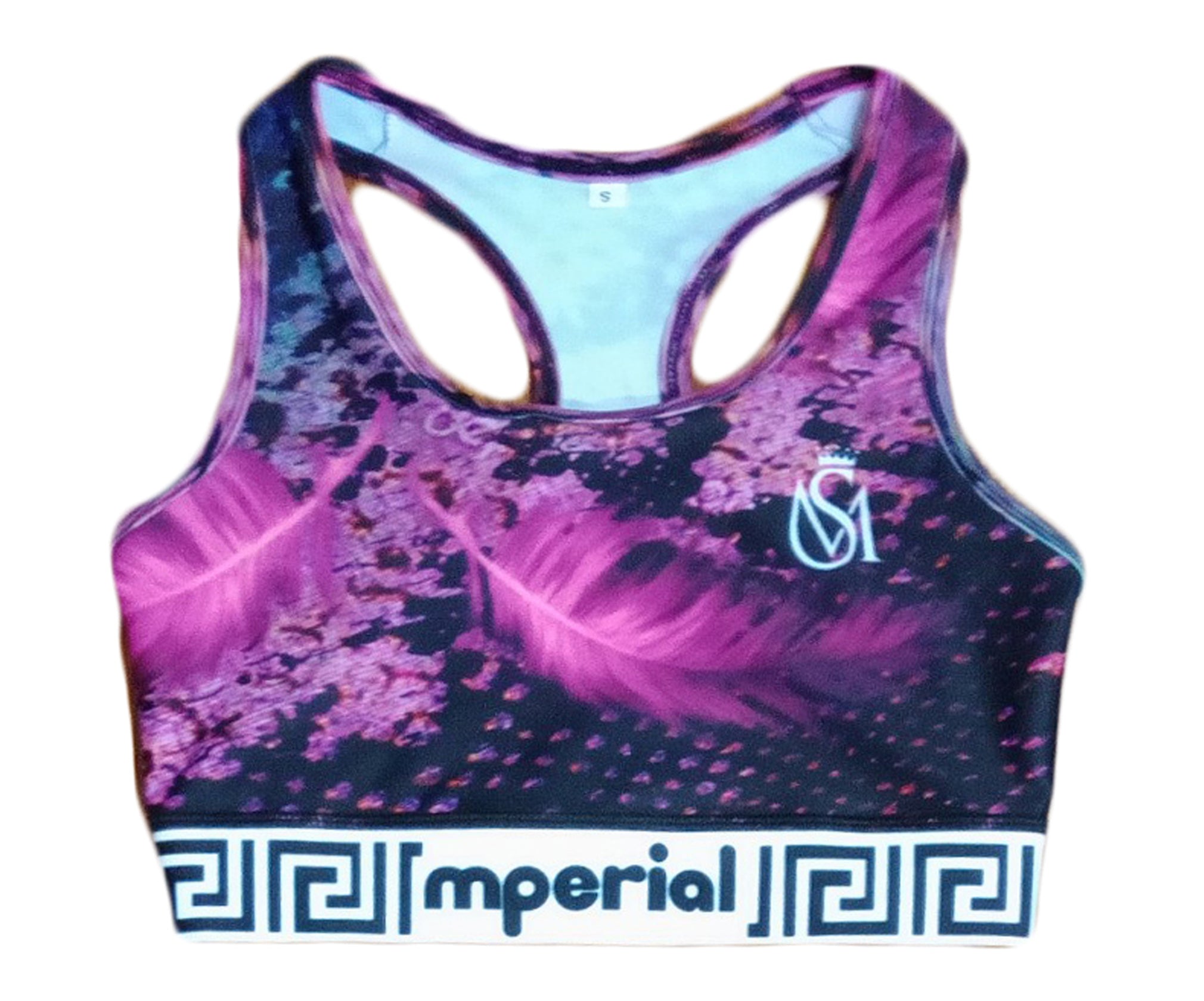 Snake Feathers Non-padded Sports Bra