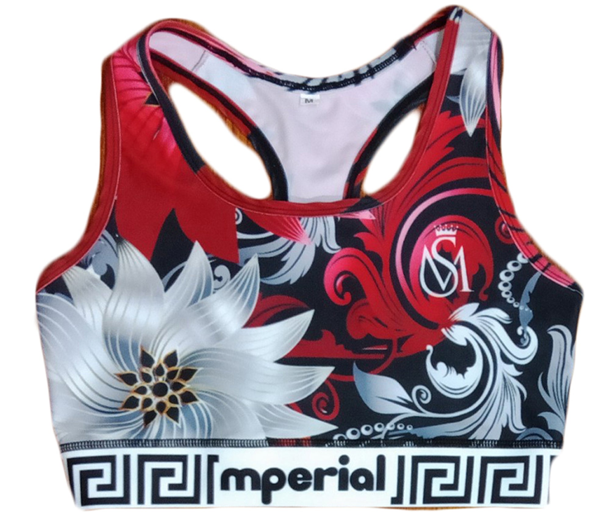 Steel Flowers Sports Bra