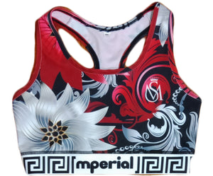 Steel Flowers Sports Bra