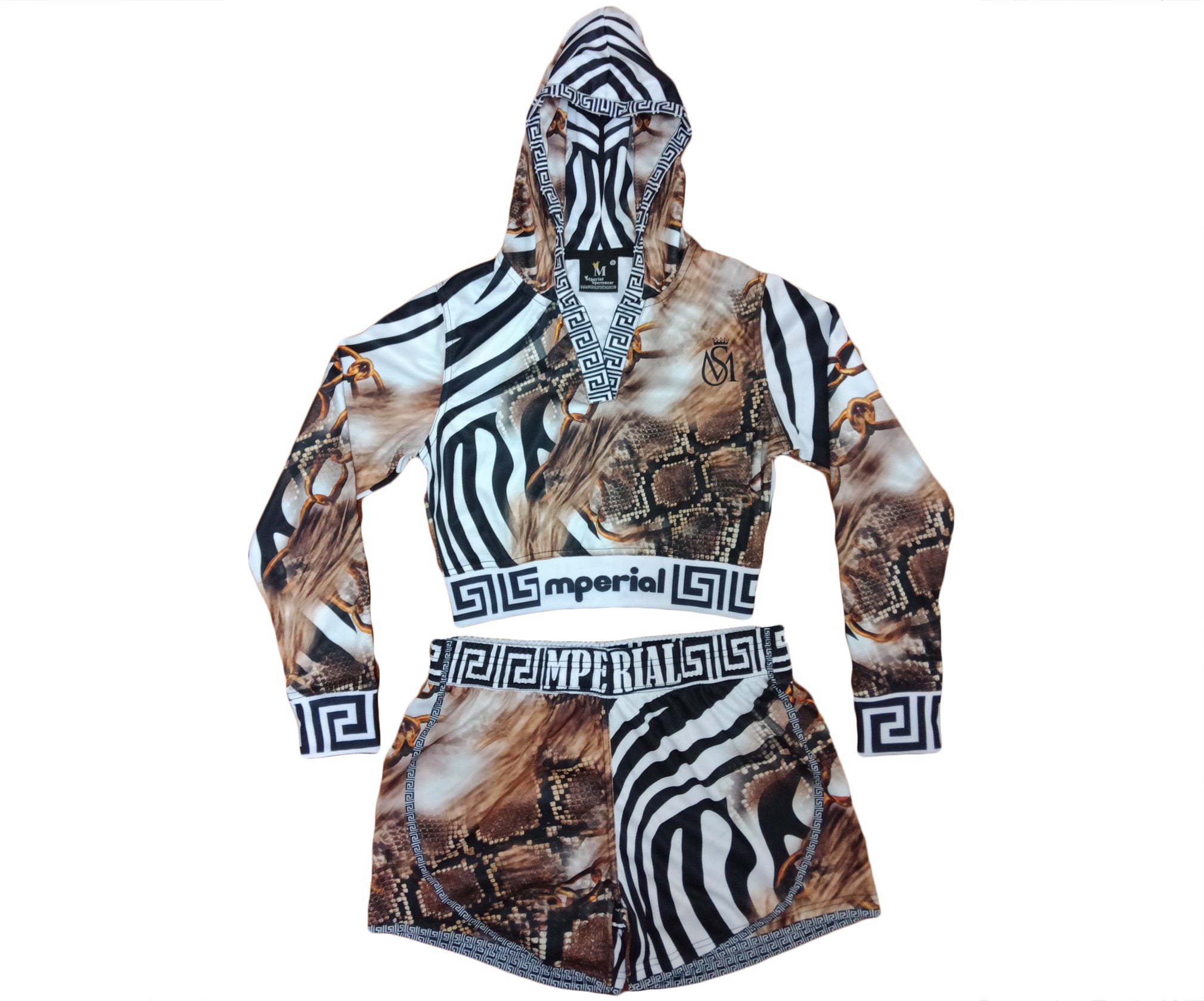 Women's Wildlife 1 Crop Top and Short Set