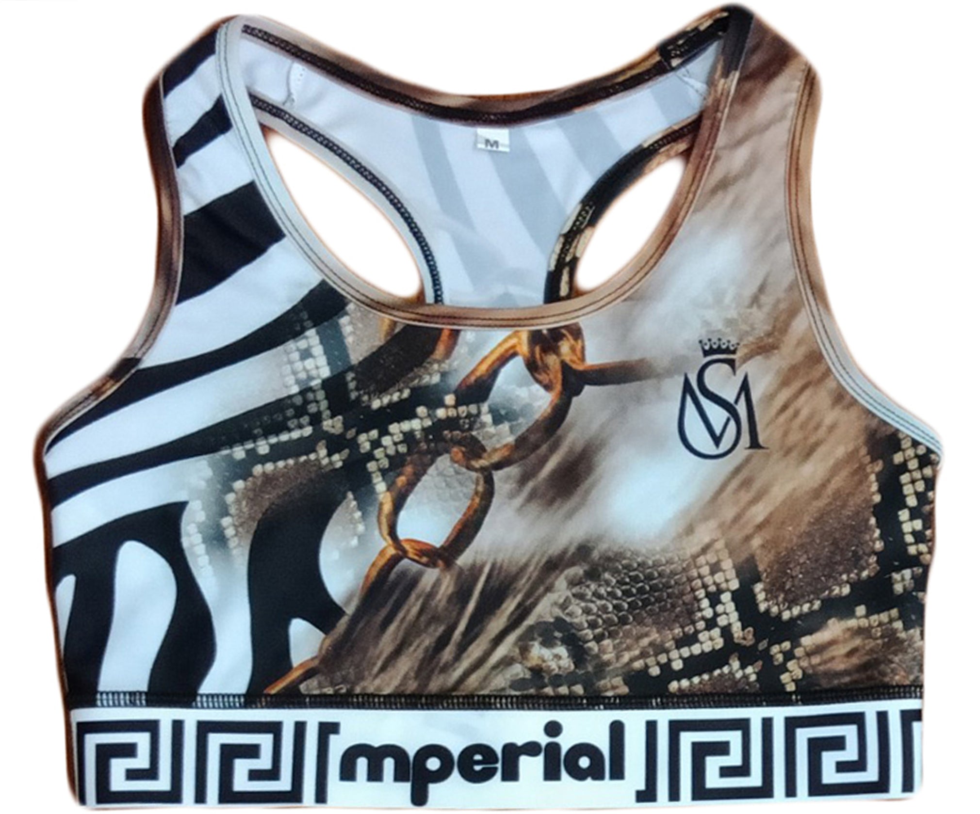 Wildlife Brown Sports Bra